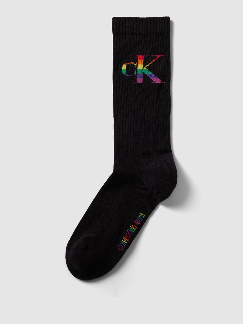 Socken mit Label-Detail in black