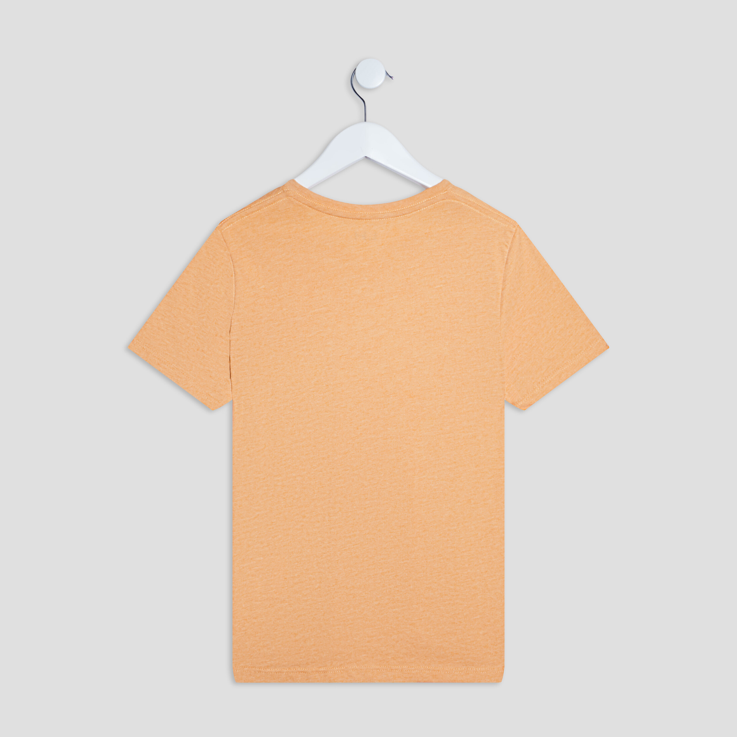 T-shirt manches courtes jaune moutarde homme | La Halle
