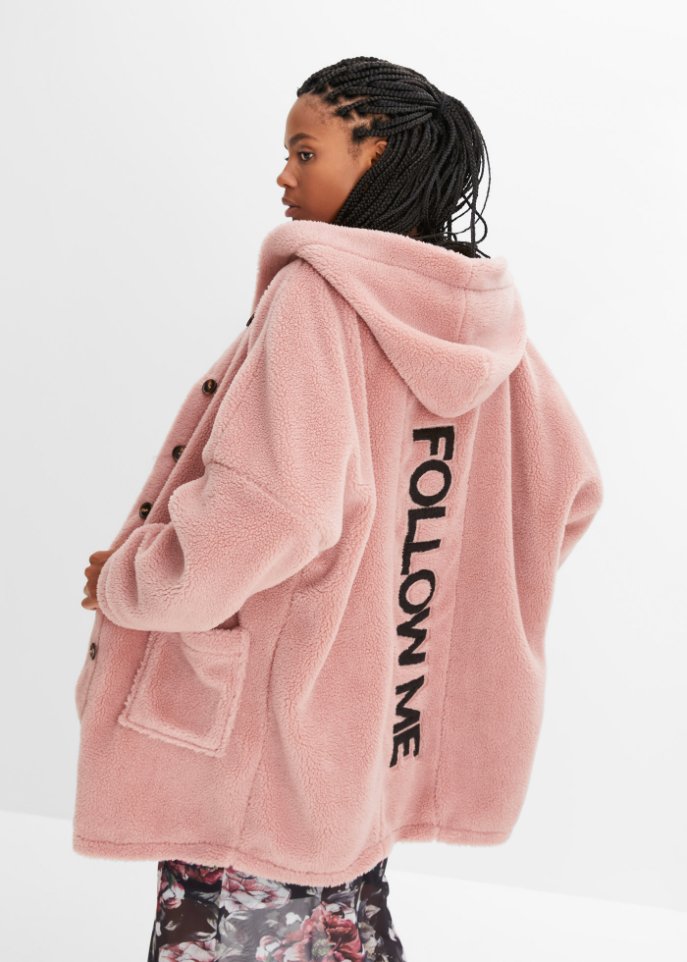 Oversize Teddy-Jacke