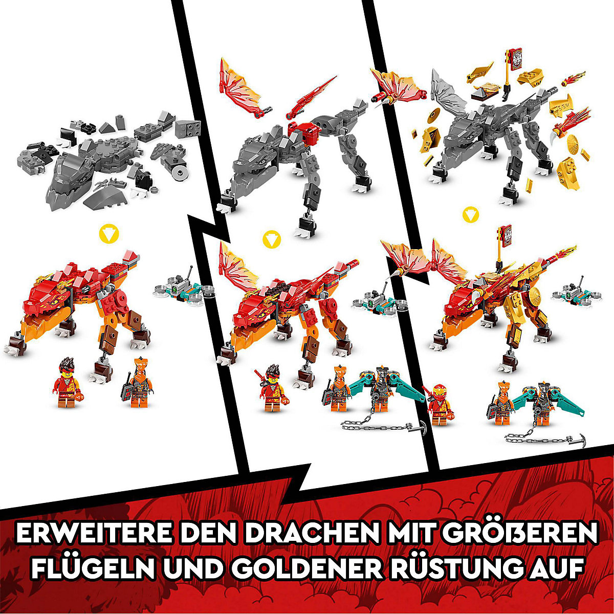 LEGO® Ninjago 71762 Kais Feuerdrache EVO