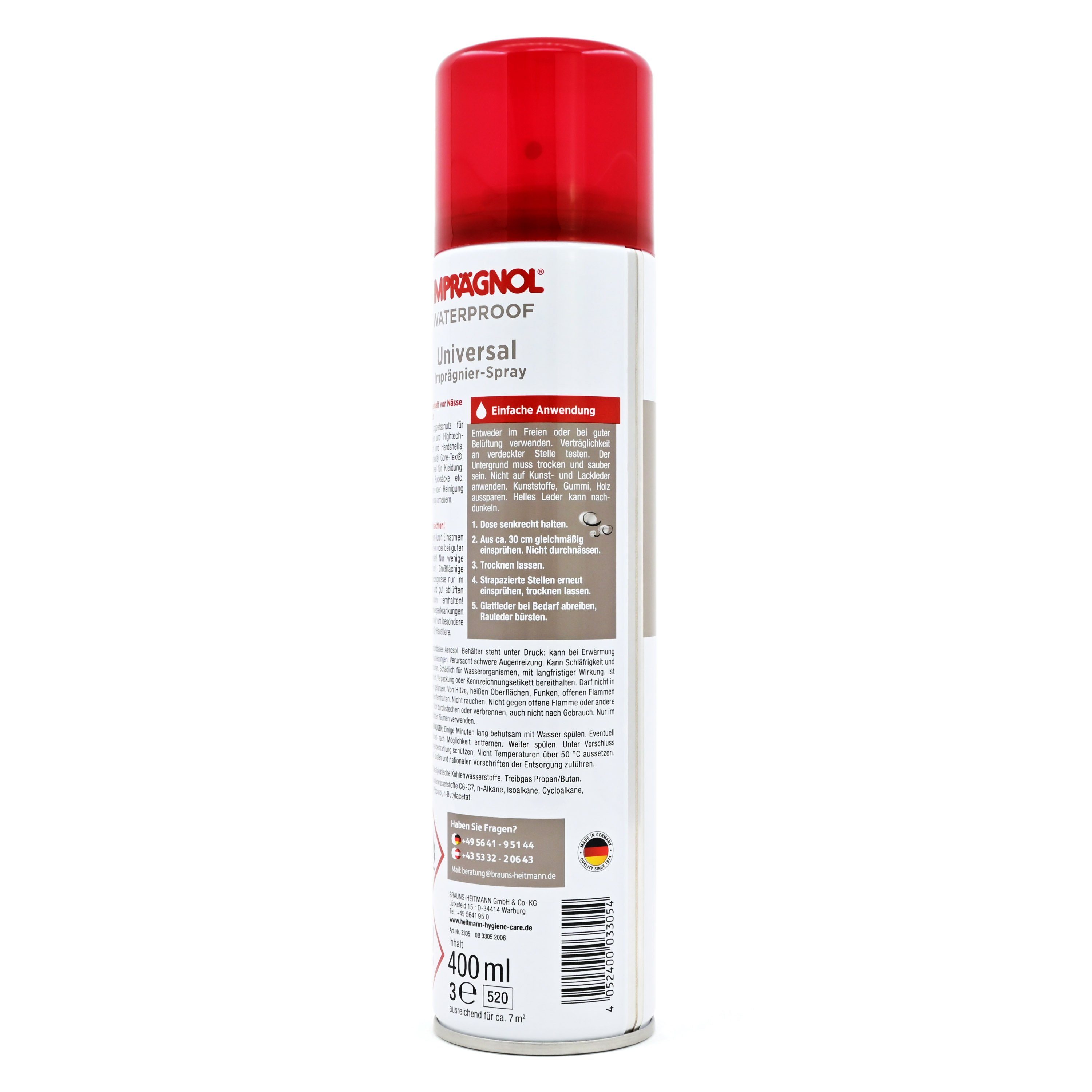 Imprägnol Imprägnol Universal Imprägnierspray Set 5x400 ml Spezialwaschmittel