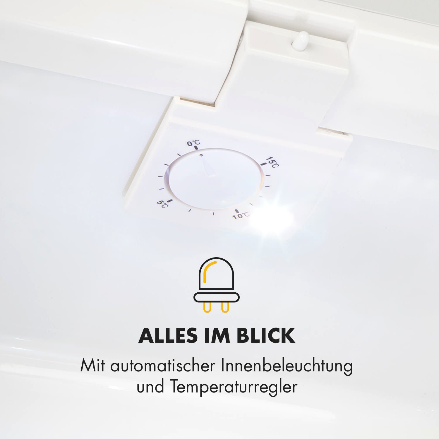 Klarstein Table Top Kühlschrank HEA6-SilentCool-WH 10033056A, 47.5 cm hoch, 42 cm breit