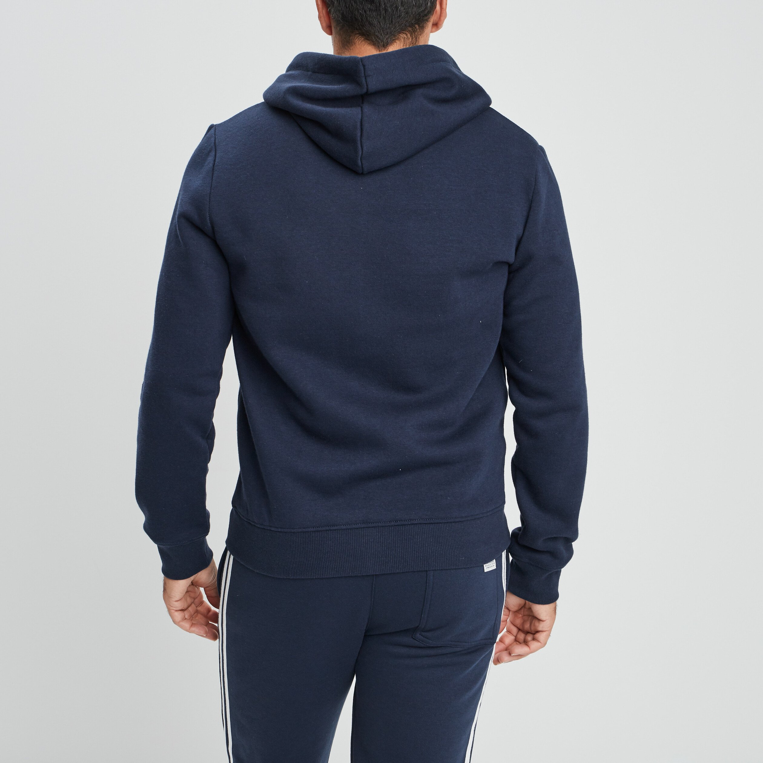 Sweat zippé à capuche Creeks bleu marine homme | La Halle