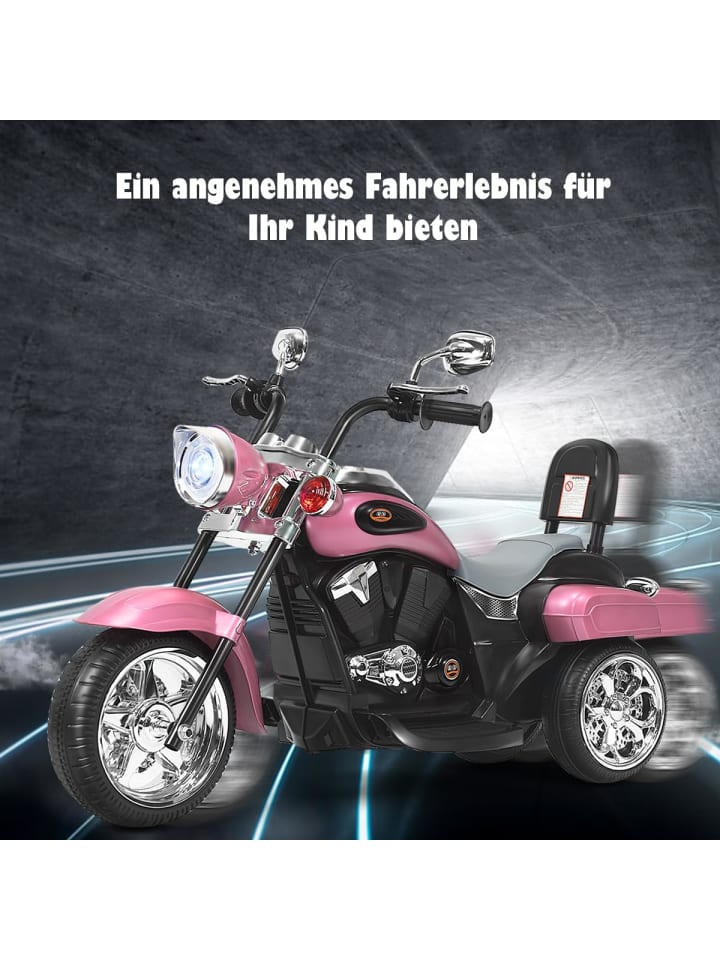 COSTWAY 6V Elektro Motorrad in Rosa günstig kaufen 91 cm