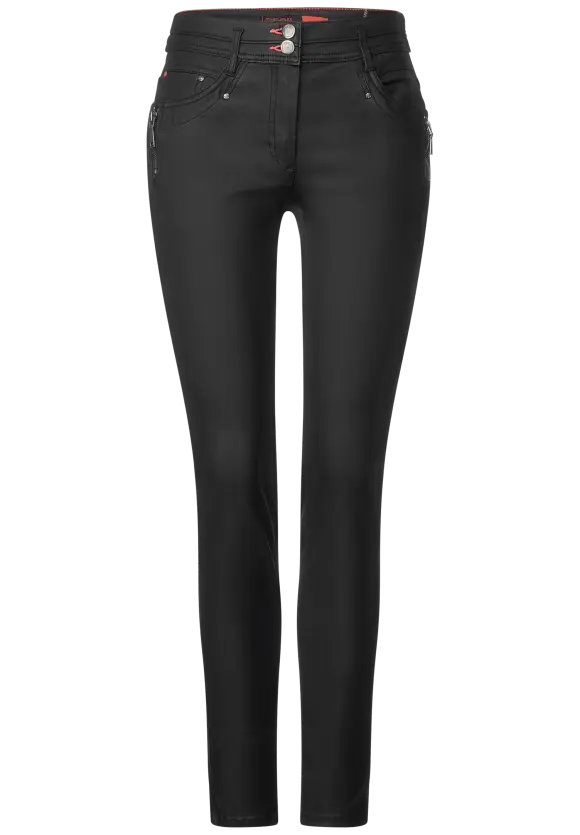 CECIL Slim Fit Hose mit Coating