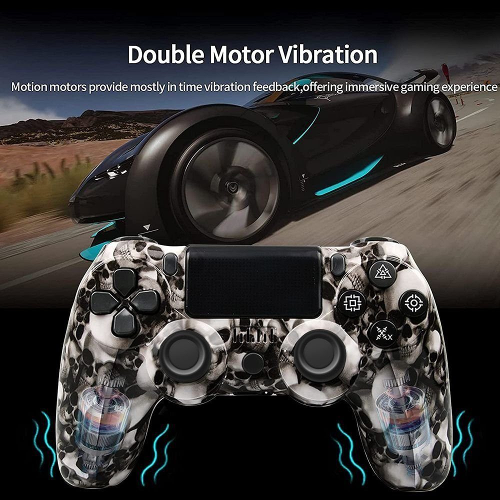 KINSI Gamepad, Game Controller, Wireless, Bluetooth, für PS4 PlayStation 4-Controller