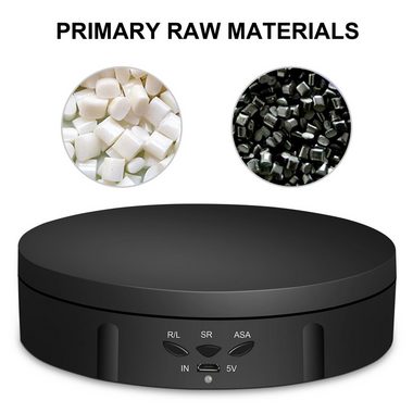 Rutaqian Drehteller 360 Grad Elektrischer Drehteller Für Präsentation von Schmuck, Uhren