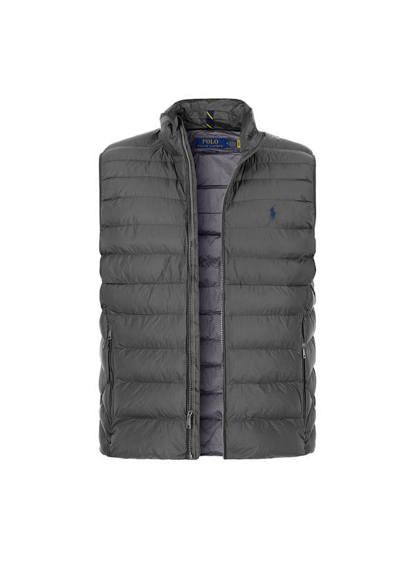 Polo Ralph Lauren, Steppweste, Mikrofaser, grau