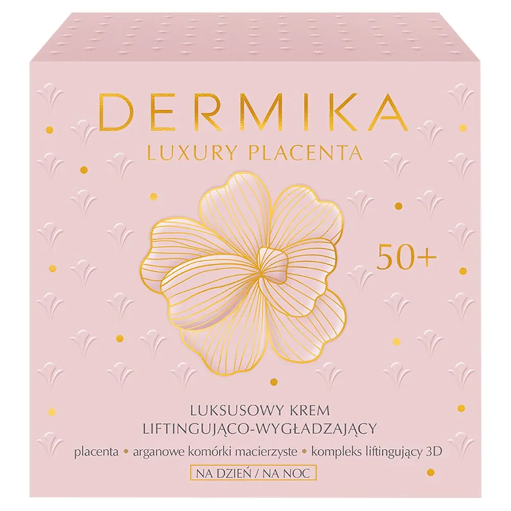 Dermika luksuzna krema za lifting i zaglađivanje placente 50+ za dan i noć