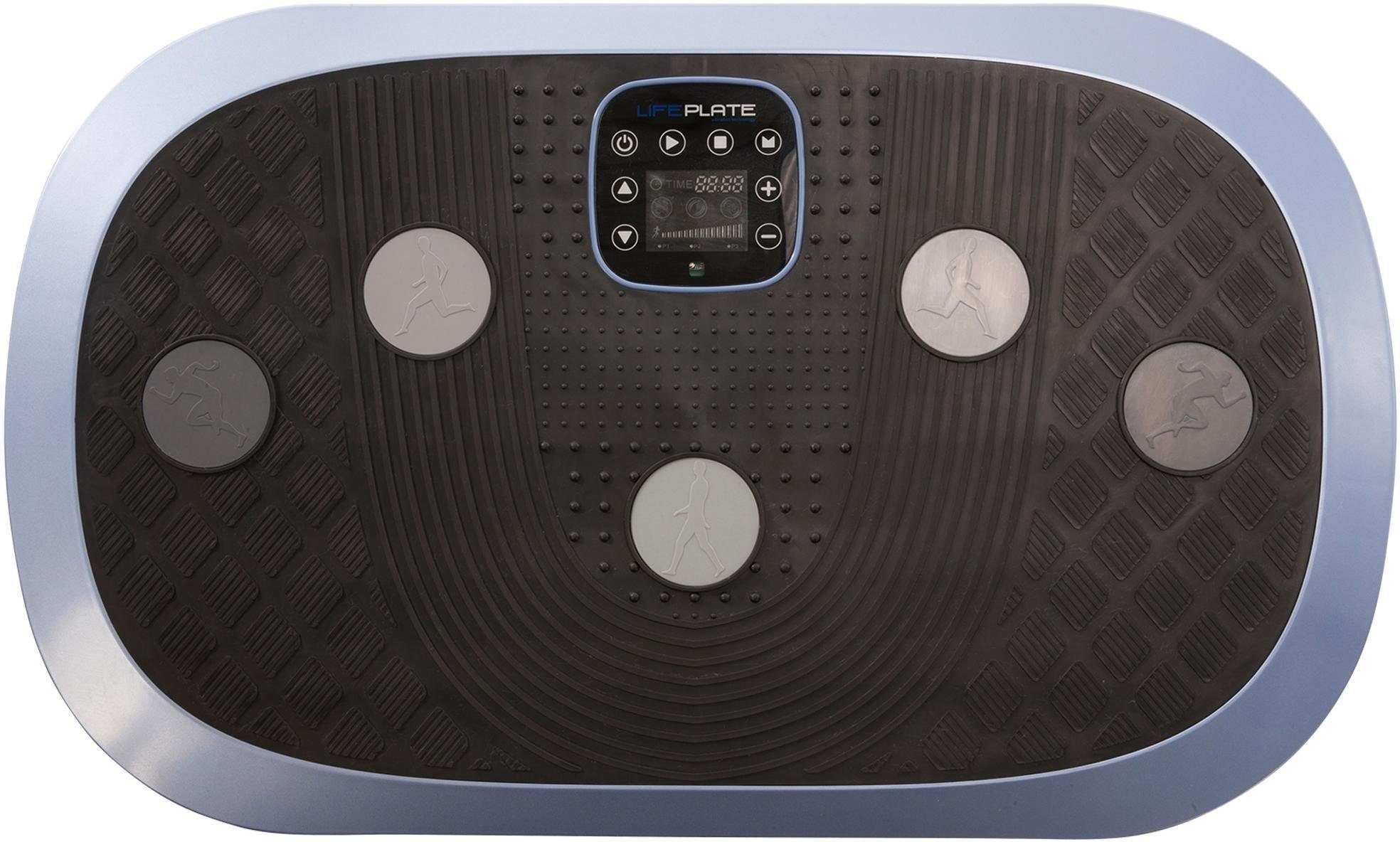 MAXXUS Vibrationsplatte Lifeplate 4.0, (Set, 3 tlg., mit Trainingsbändern, mit Trainingsplan, mit Unterlegmatte)