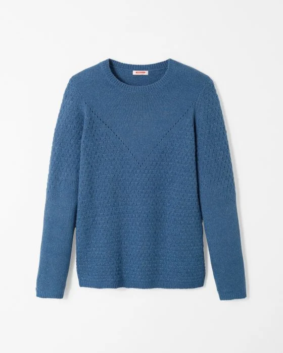 Pull maille ajourée et point fantaisie Thermolactyl