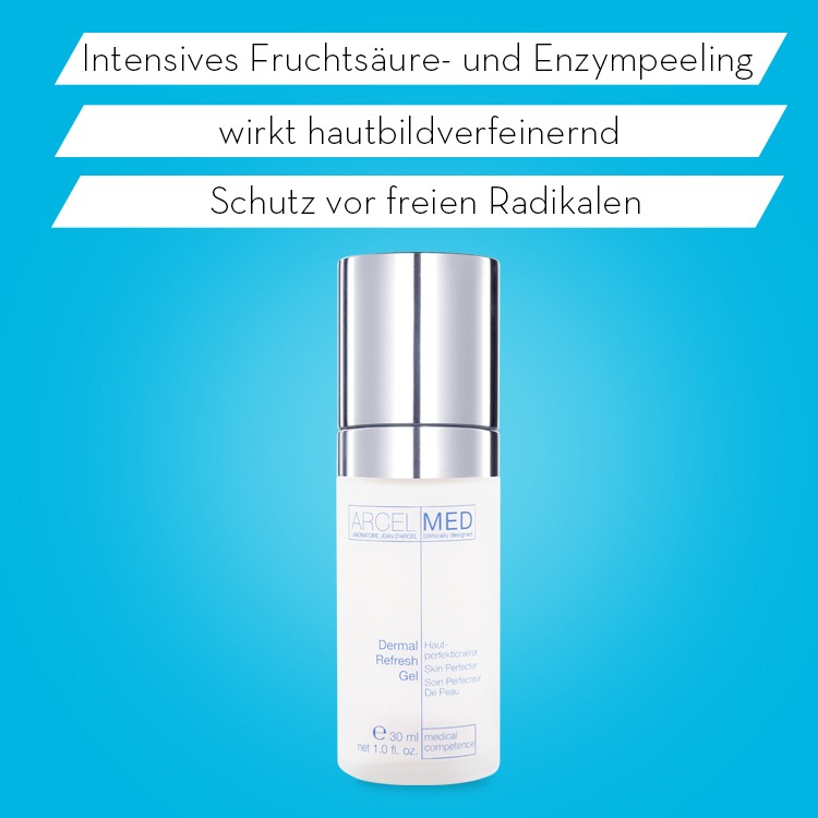 ARCELMED - Dermal Refresh Gel - Peeling - Sanftes Fruchtsäure - Enzympeeling mit AHA