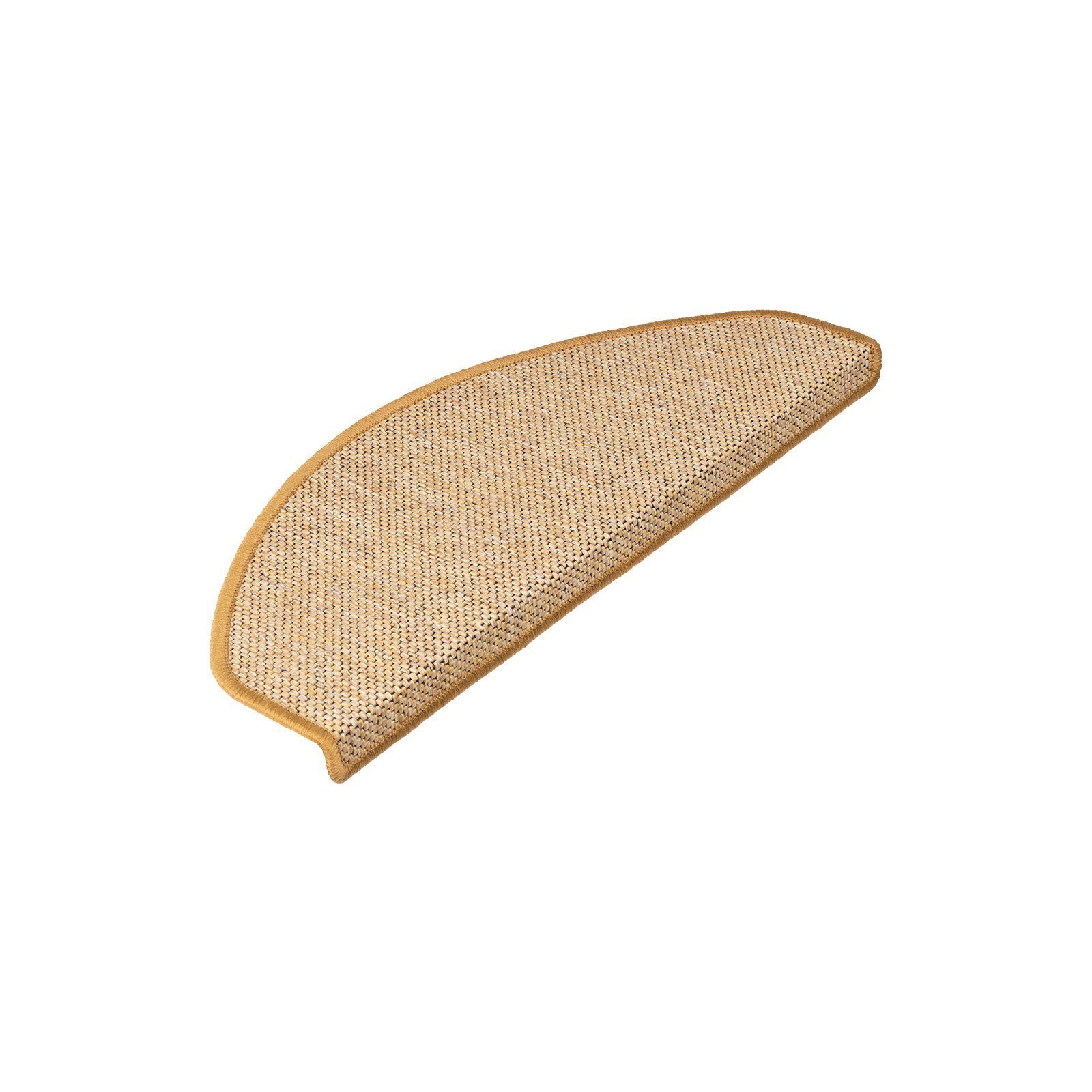 Stufenmatte Haifa, Treppenschoner in 7 Farben & 3 Varianten, Treppenmatten, Karat, Halbrund, Höhe: 3,5 mm