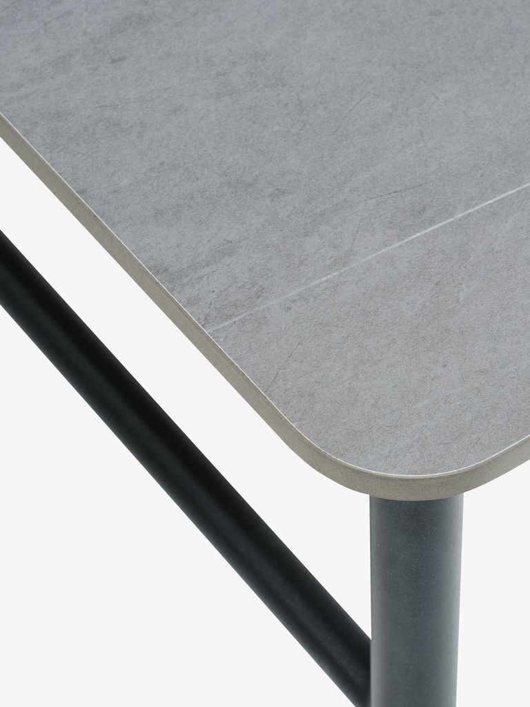 Conjunto de lounge BAMLE BAMLE para 4,5 pessoas, secagem rápida, cinza.