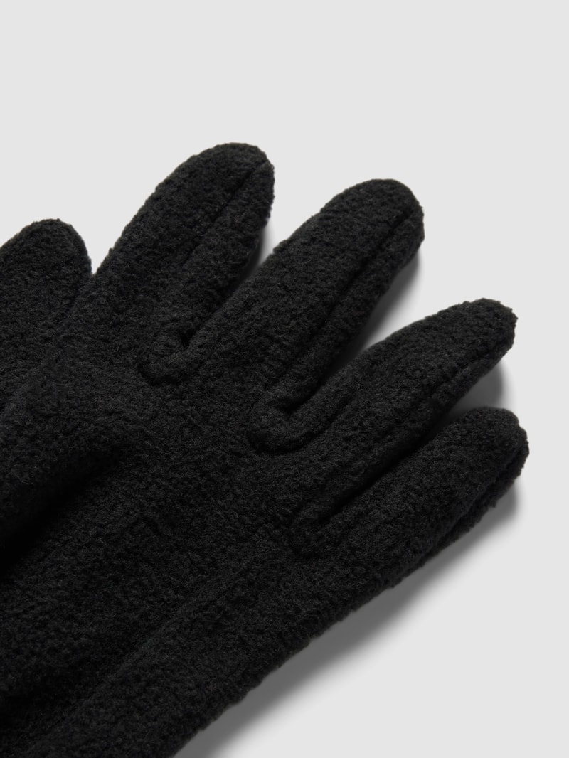 Handschuhe mit elastischem Einsatz in schwarz