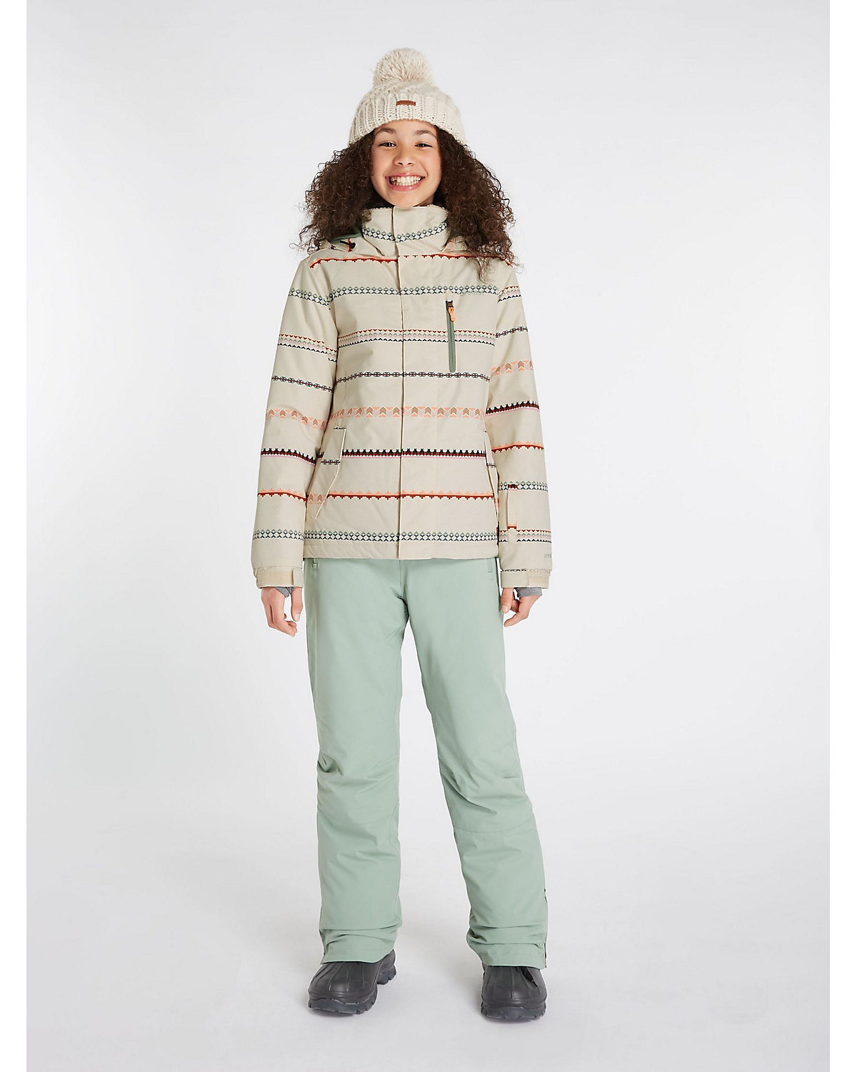 PRTMARCEK JR  - 10K Wasserdicht und atmungsaktiv PFC-Frei   Winterjacke Skijacken für Mädchen