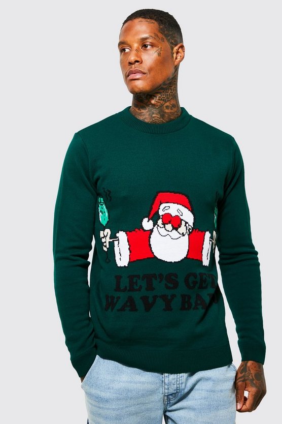 Lets Get Wavy Baby Weihnachtspullover