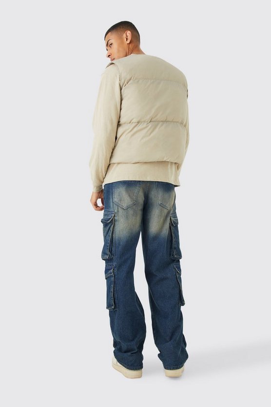 Gläzende gesteppte Nylon-Weste