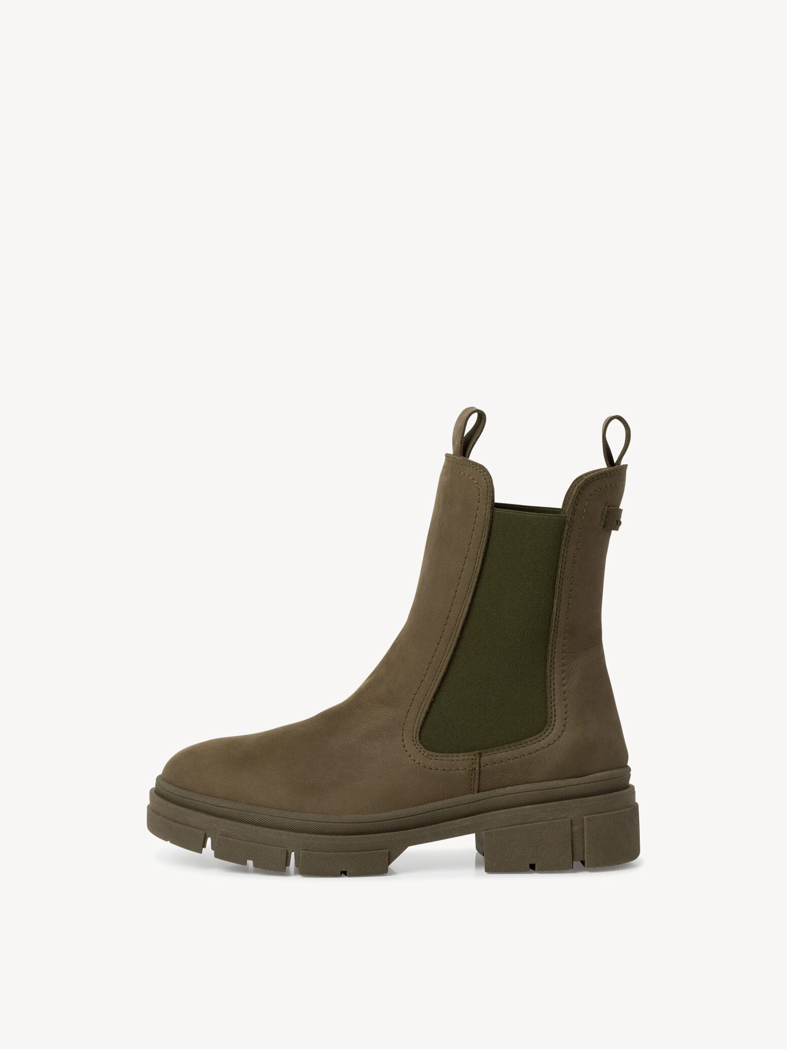 Bottine Chelsea en cuir - vert
