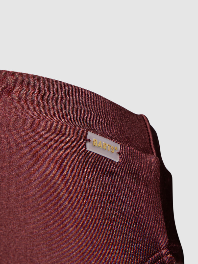 Bikini-Slip mit Label-Detail Modell 'Isla' in pflaume