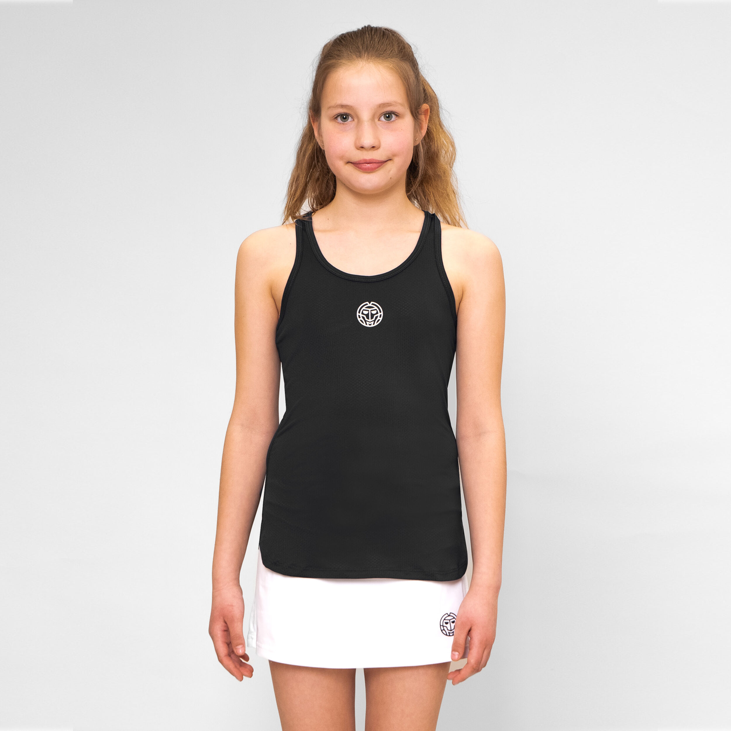 Crew Tank-Top Mädchen - Schwarz