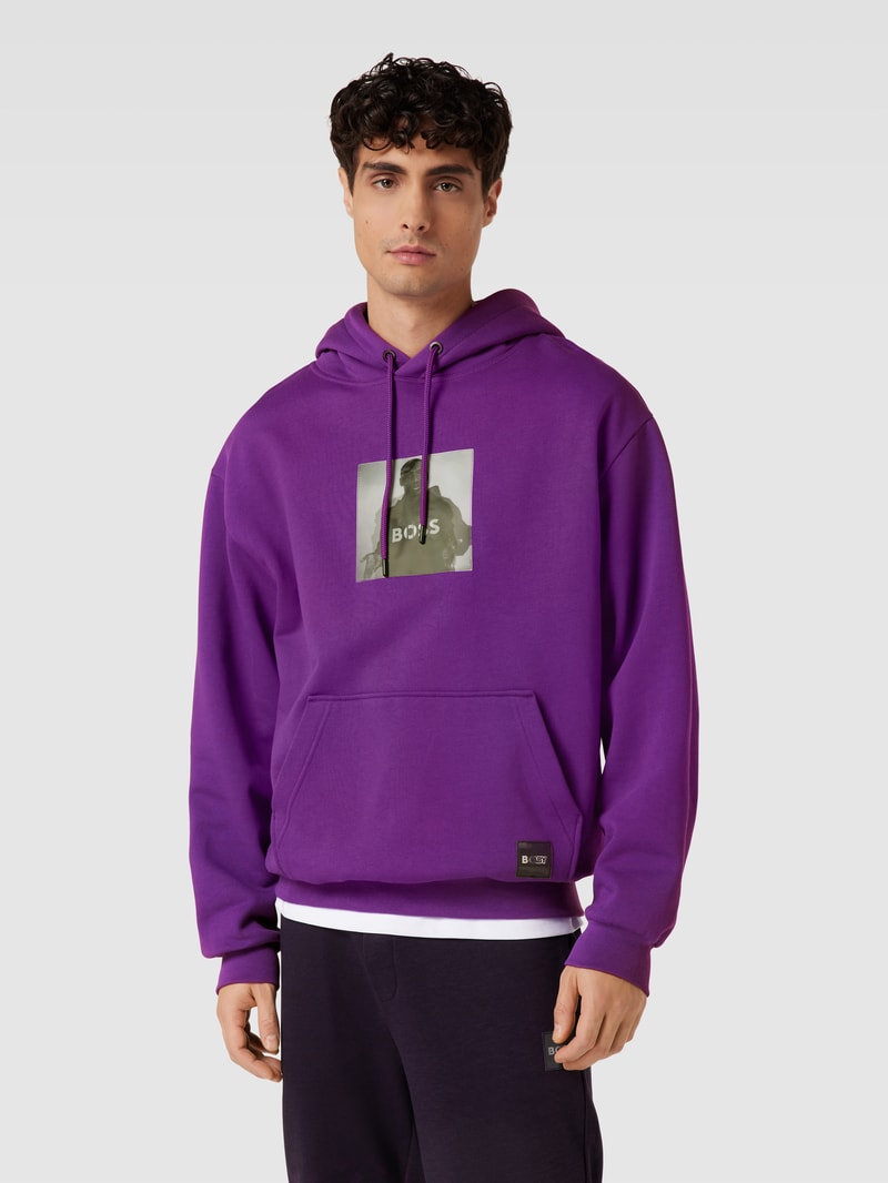 Hoodie mit Foto-Print Modell 'KHABY' in lila