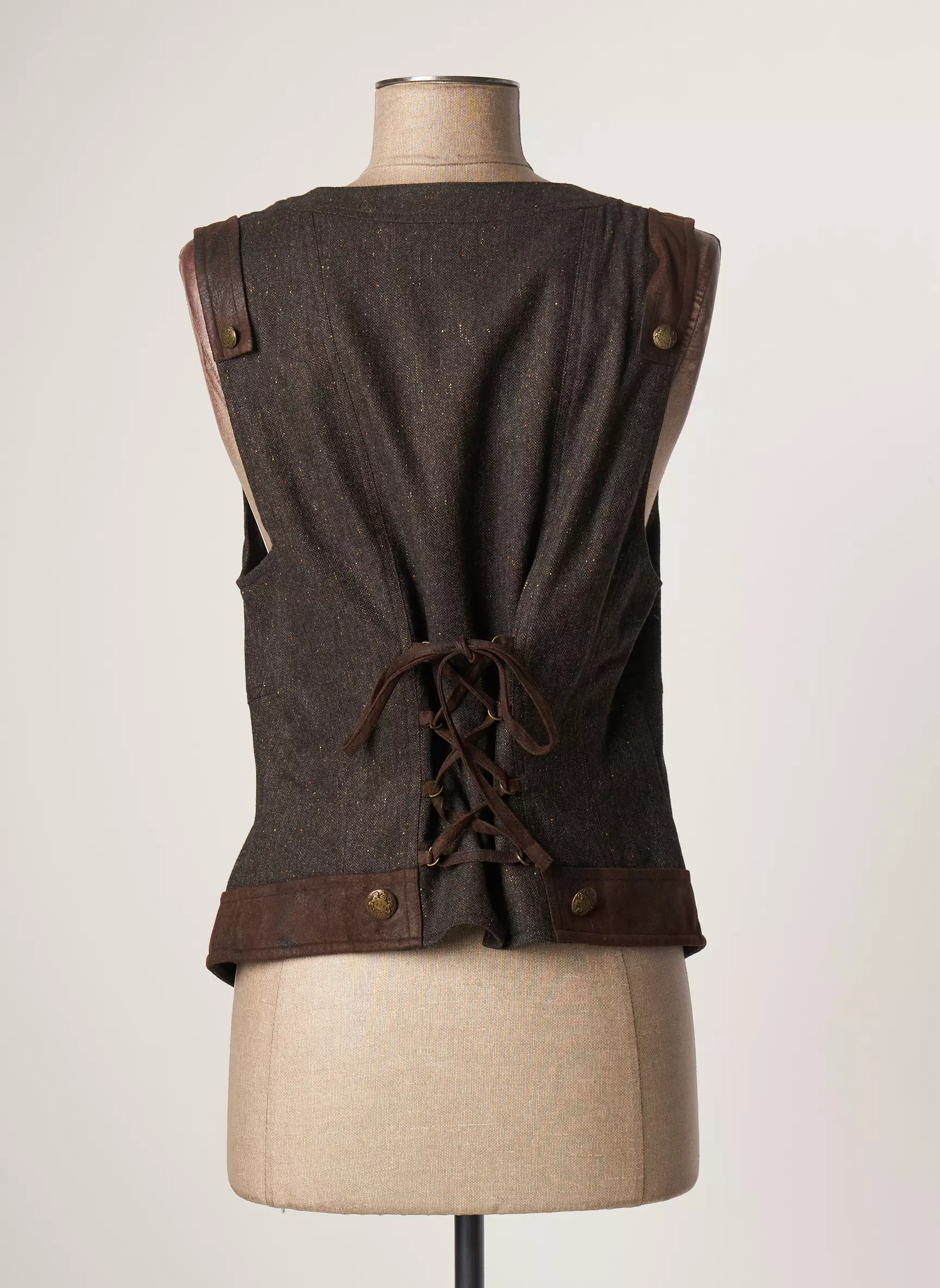 Lauren Vidal Vestecasual Femme couleur marron