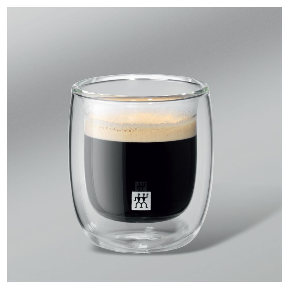 Doppelwandiges Glas, Espresso 80 ml / 2-tlg