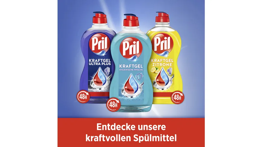 Pril Handgeschirrspülmittel Kraftgel Hygienische Frische 450 ml