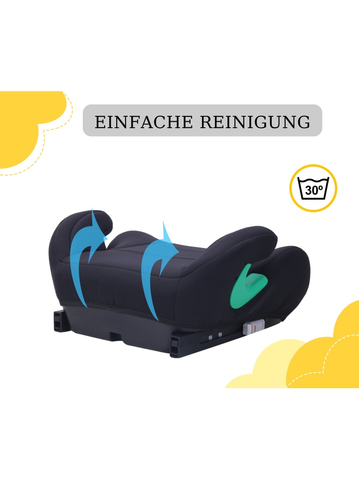 Yalion Kindersitzerhöhung ECE R129 Yalion in Schwarz - i-Size (6-10 Jahre) günstig kaufen onesize