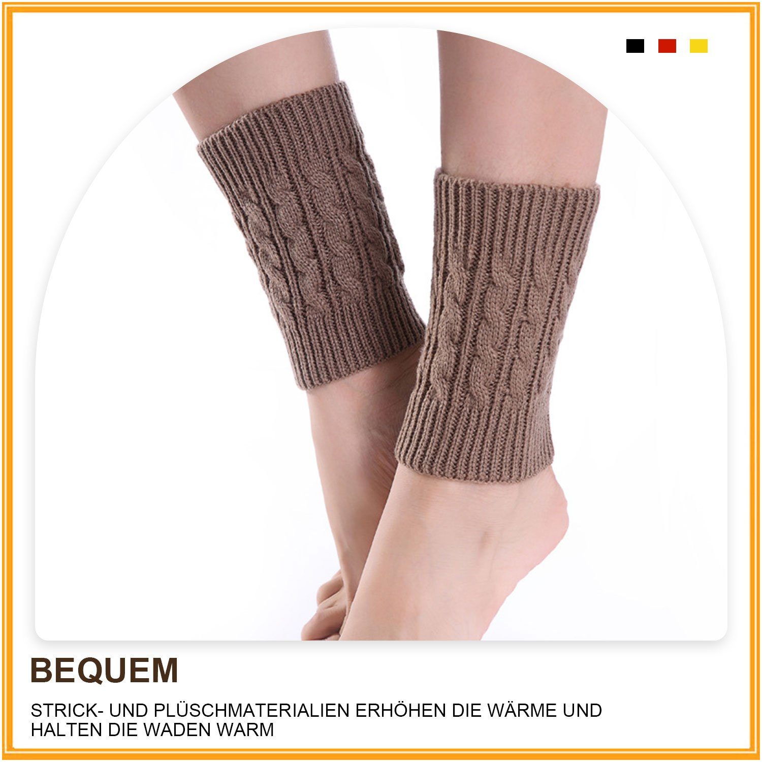 MAGICSHE Beinstulpen Stulpen Damen Winter Beinwärmer Gestrickte Legwarmers
