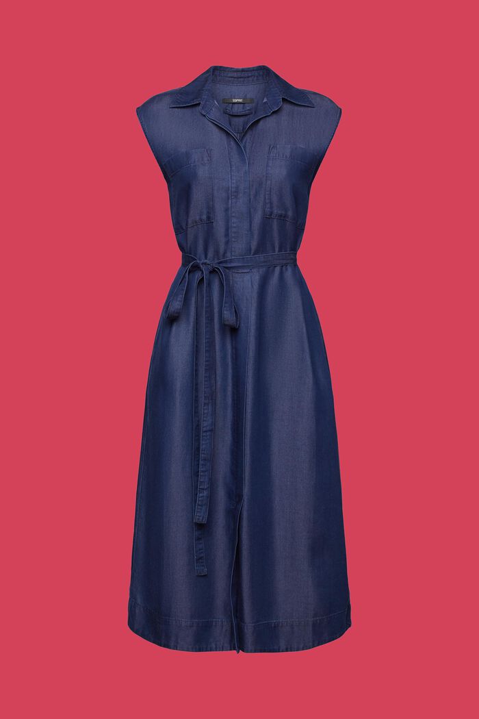 Hemdblusenkleid aus TENCEL™ Denim mit Gürtel