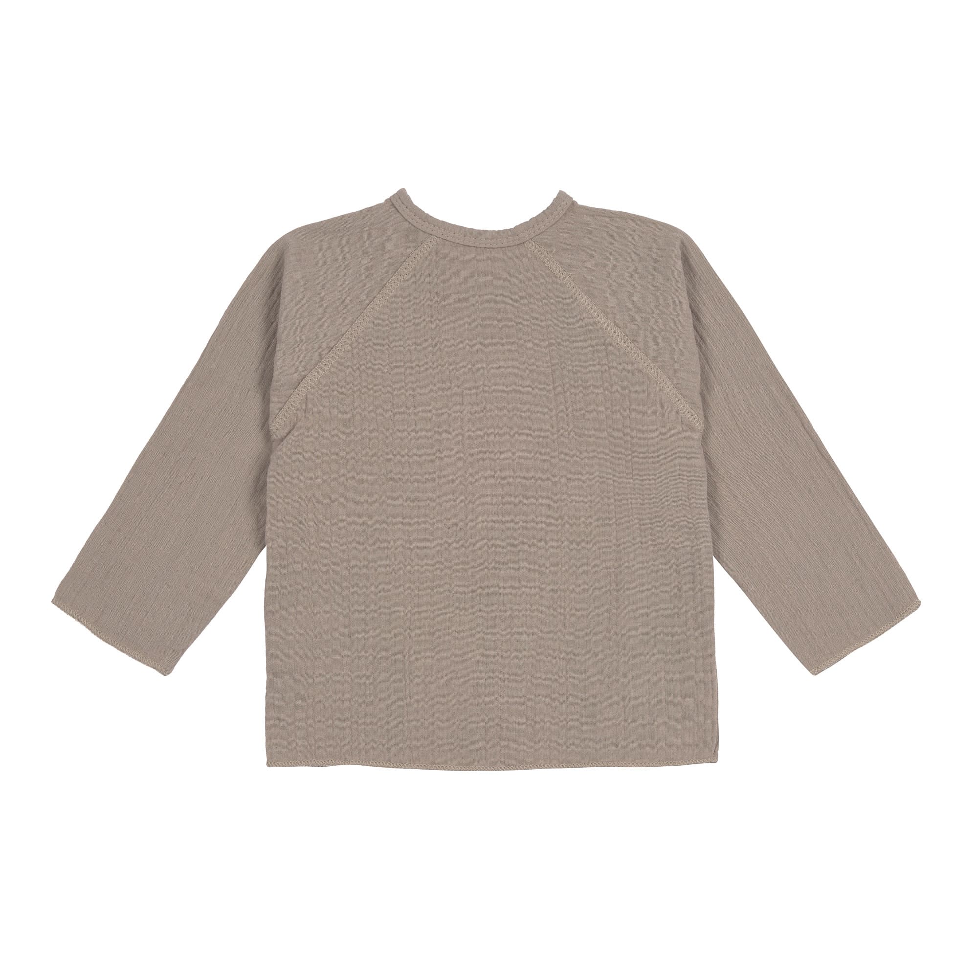 Baby Wickelshirt - Bio  Baumwolle, Taupe, Grau