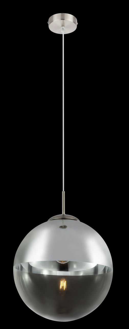 Globo Lighting - VARUS - Hängeleuchte Metall Nickel matt, 1x E27