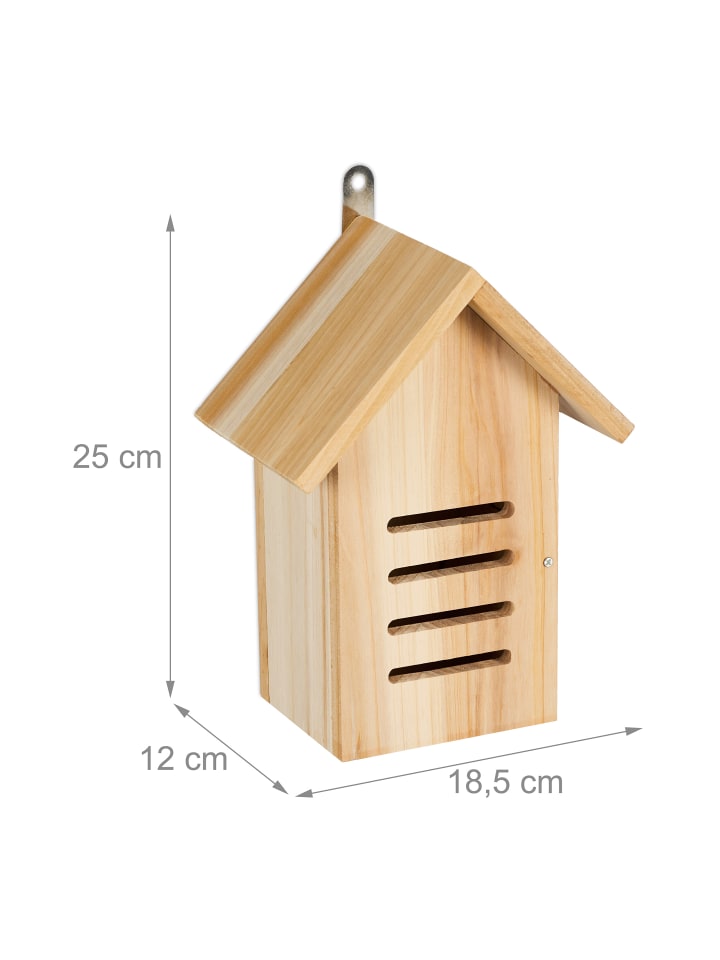 relaxdays Marienkäferhaus in Natur - (B)18,5 x (H)25 x (T)12 cm günstig kaufen onesize