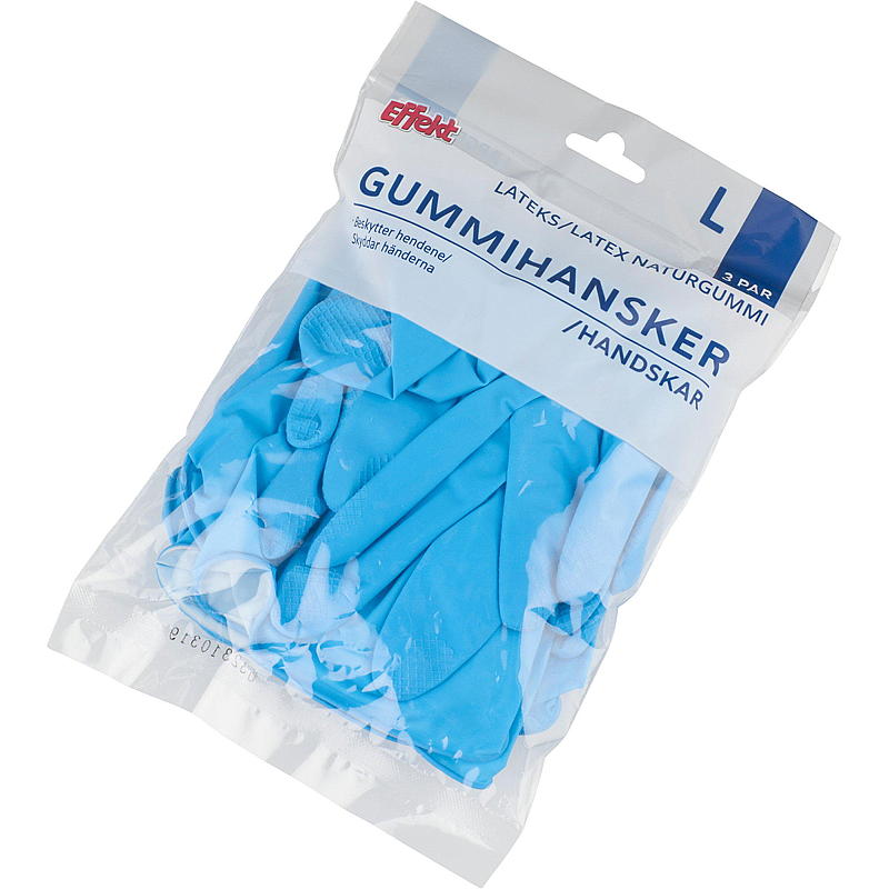 Effekt Gummihansker 3-pk L, Effekt