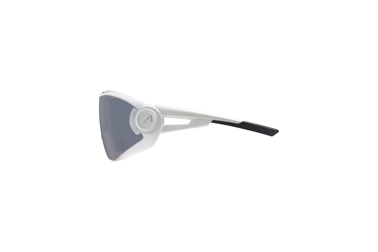 Alpina 5W1Ng Q white matt / red mirror lens