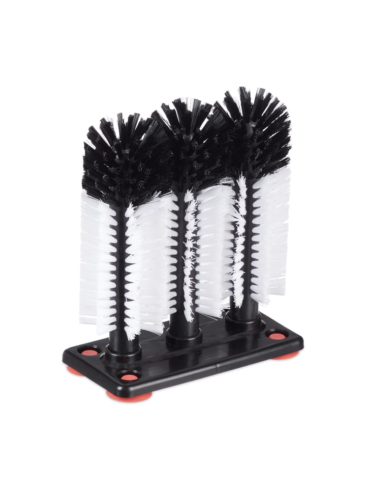 relaxdays Gläserspülbürste in Schwarz/ Weiß günstig kaufen onesize
