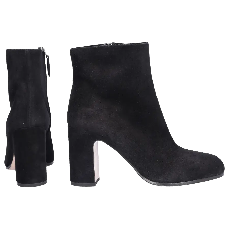 Miu Miu - Klassische Stiefeletten Veloursleder - schwarz