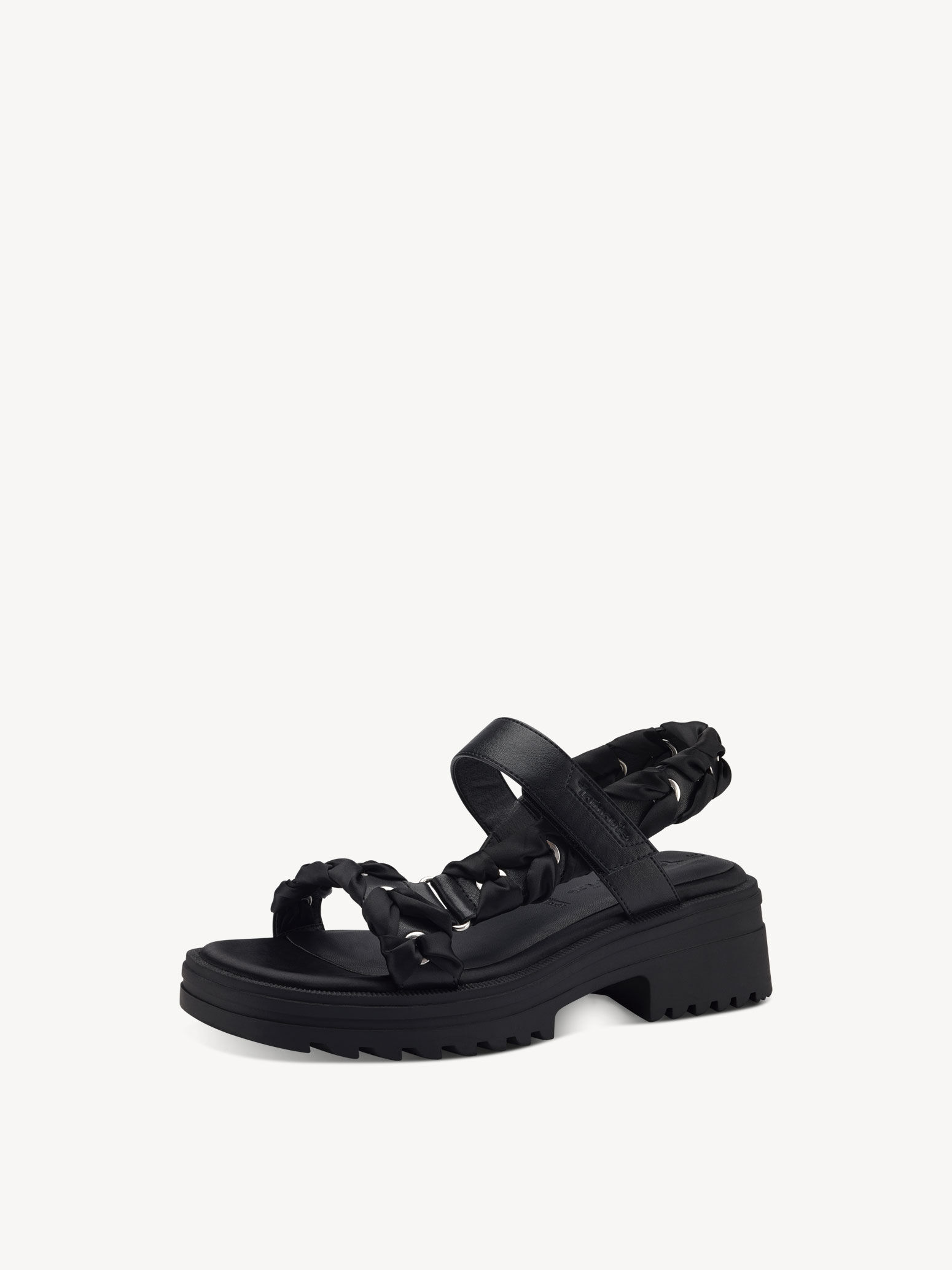 Sandale à talon - noir