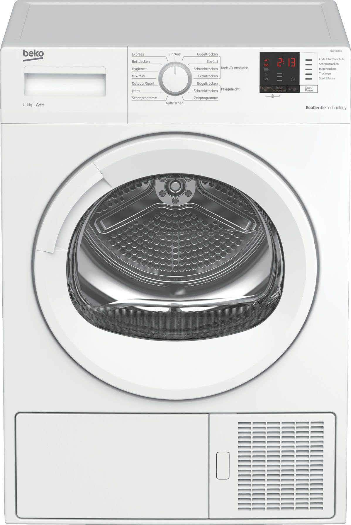 BEKO Wärmepumpentrockner DS8433GX0, 8 kg