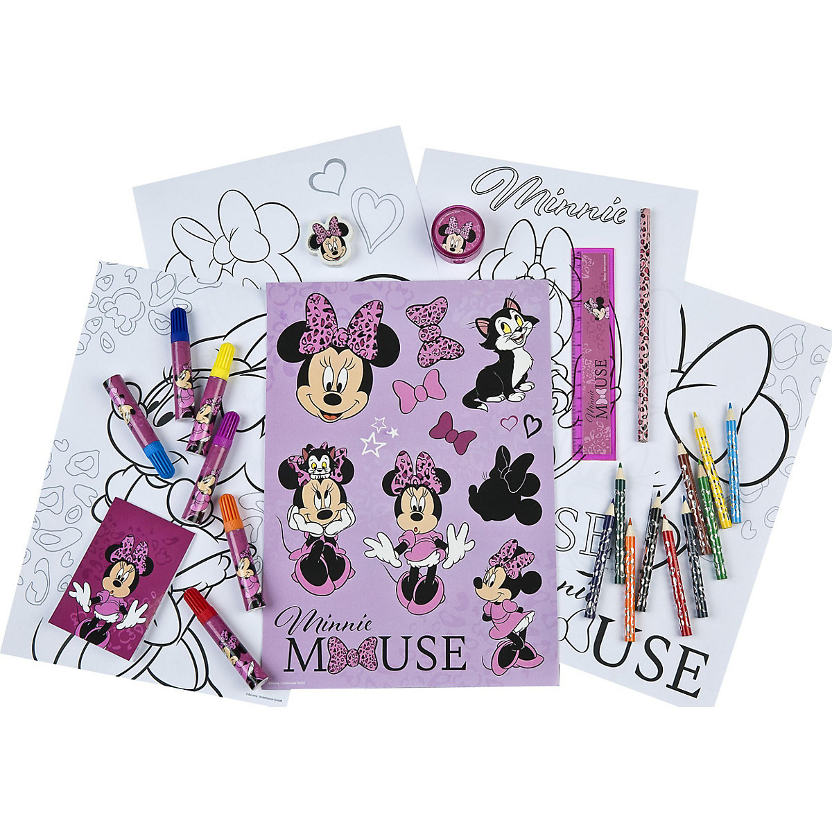 Mal- und Schreibturm   Minnie Mouse, 35-tlg.