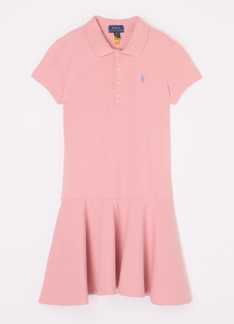 Φόρεμα πόλο Ralph Lauren με πικέ βαμβακερό σχέδιο και κέντημα λογότυπου