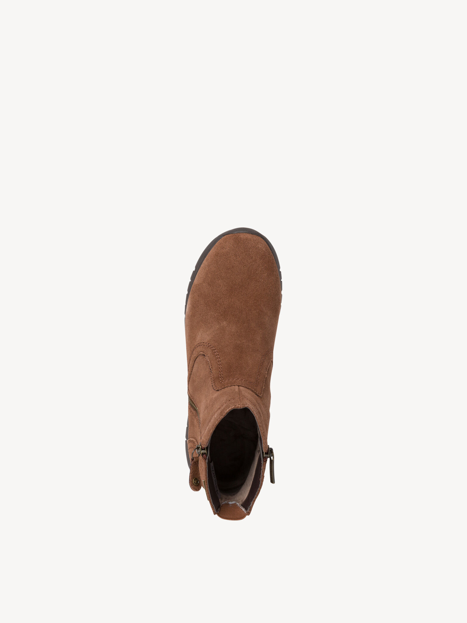 Bottine en cuir - marron
