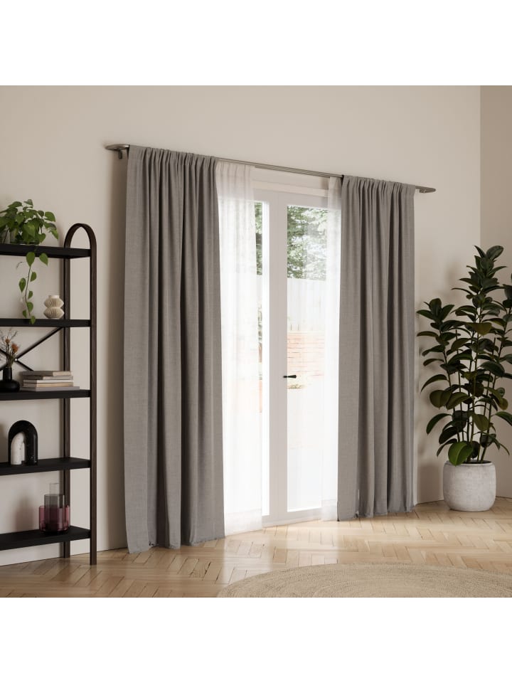 umbra Doppel-Gardinenstange Twilight 386 x 13 x 6cm in silber günstig kaufen onesize