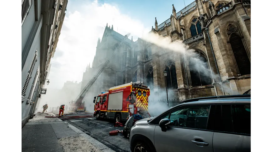 Notre-Dame in Flammen