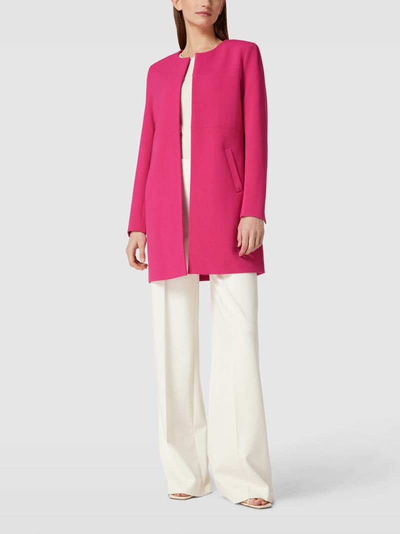 Longblazer mit Hakenverschluss in pink