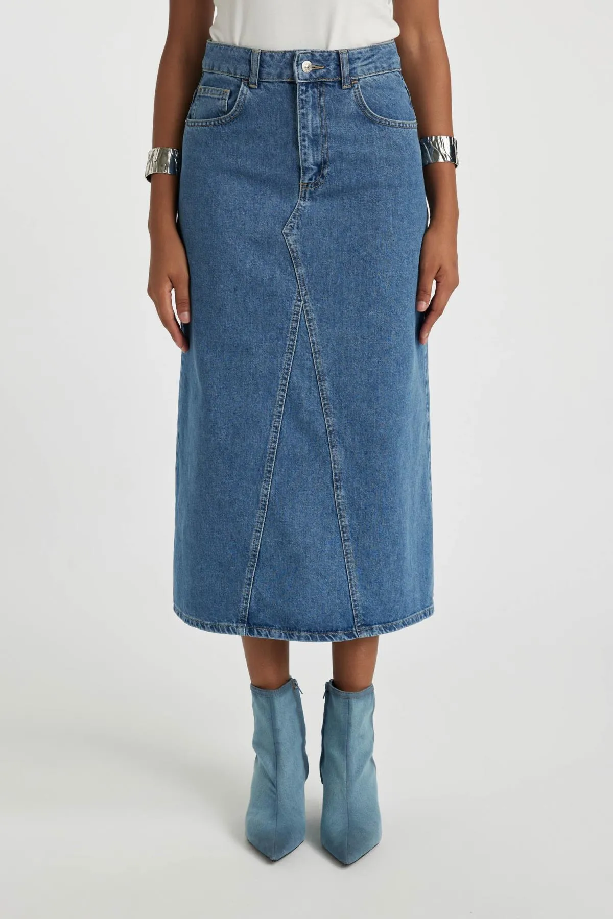 DeFacto  Langer Jeansrock mit langer Passform