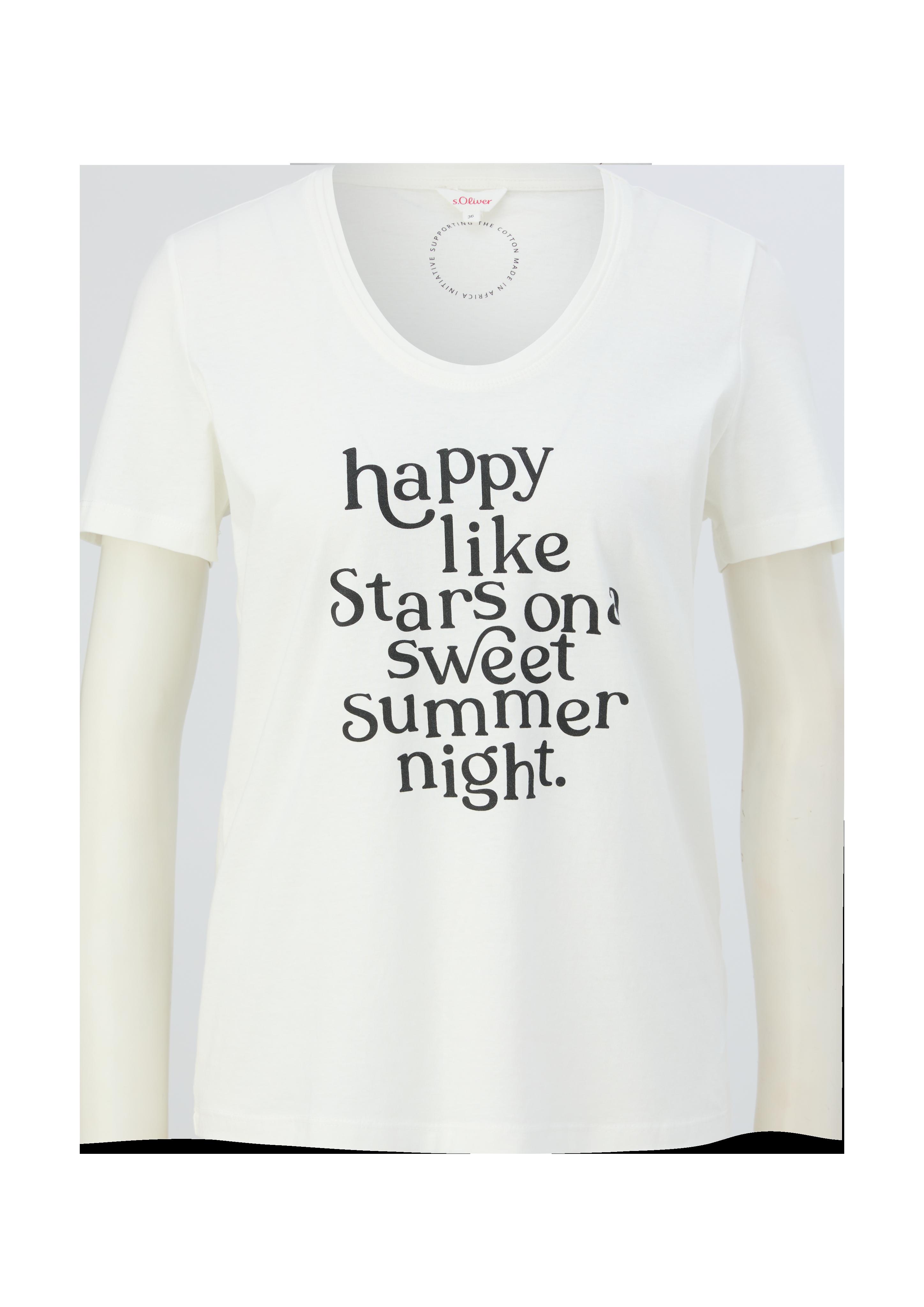 T-Shirt mit Statement-Print  2132800-02D2