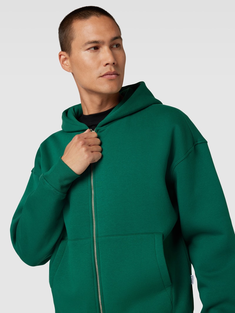 Sweatjacke mit Kapuze in bottle